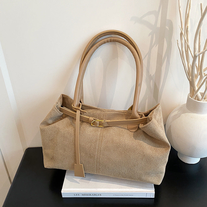 PU Tote Bag for Women – Large Capacity Shoulder Handbag, close-up product view
