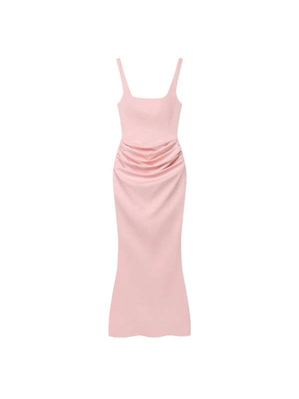 Wrap-style high-waist evening dress — additional view 5