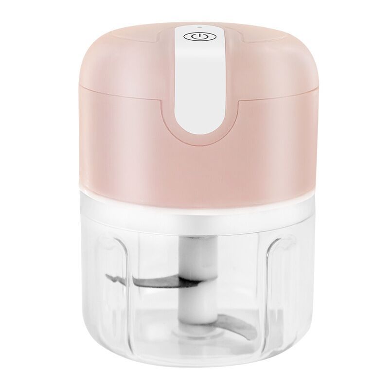 Food processor shown preparing baby food