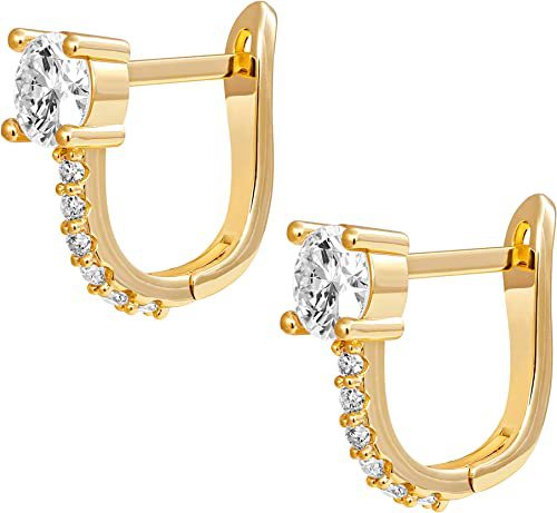 Horseshoe Crystal Ear Clips additional product view