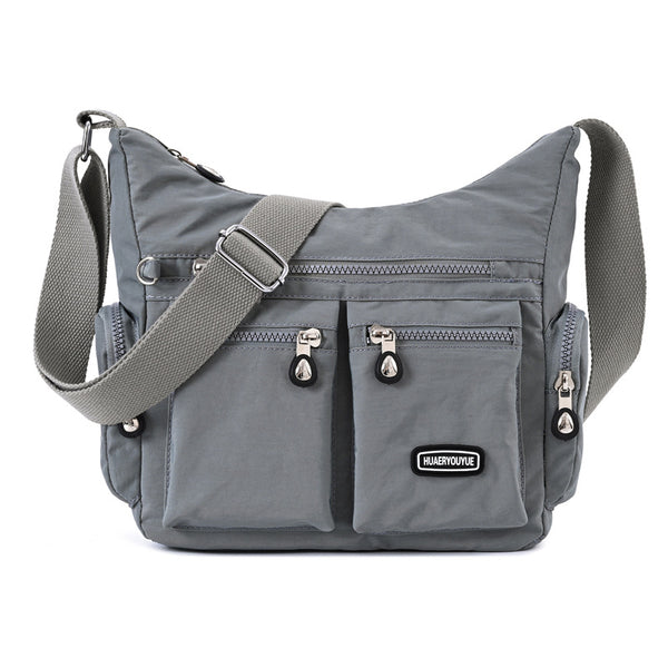 Water-Resistant Nylon Crossbody Bag for Women - Multi-Pocket Shoulder Bag, product view 14
