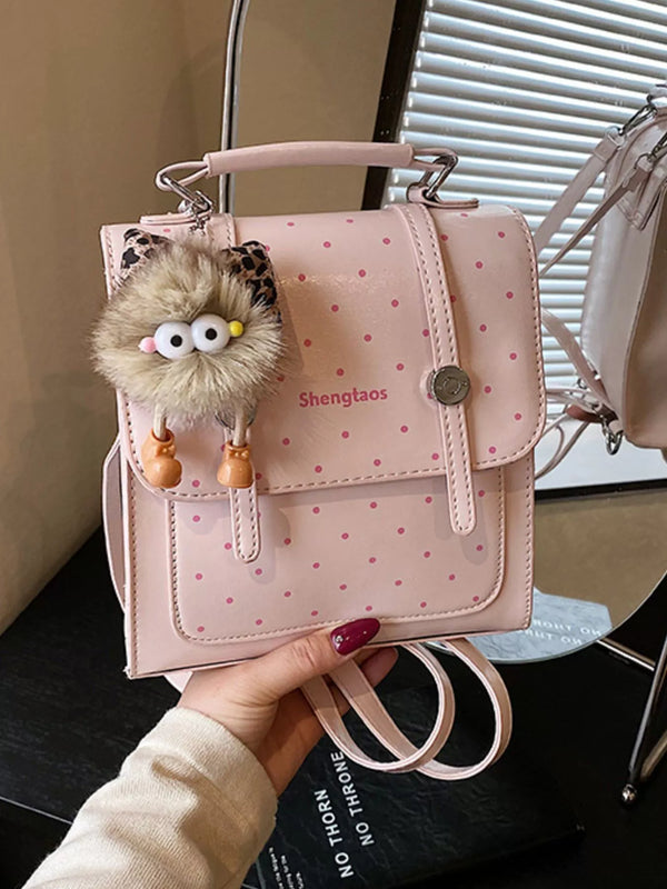 Mini Polka Dot PU Leather Backpack — product image 4
