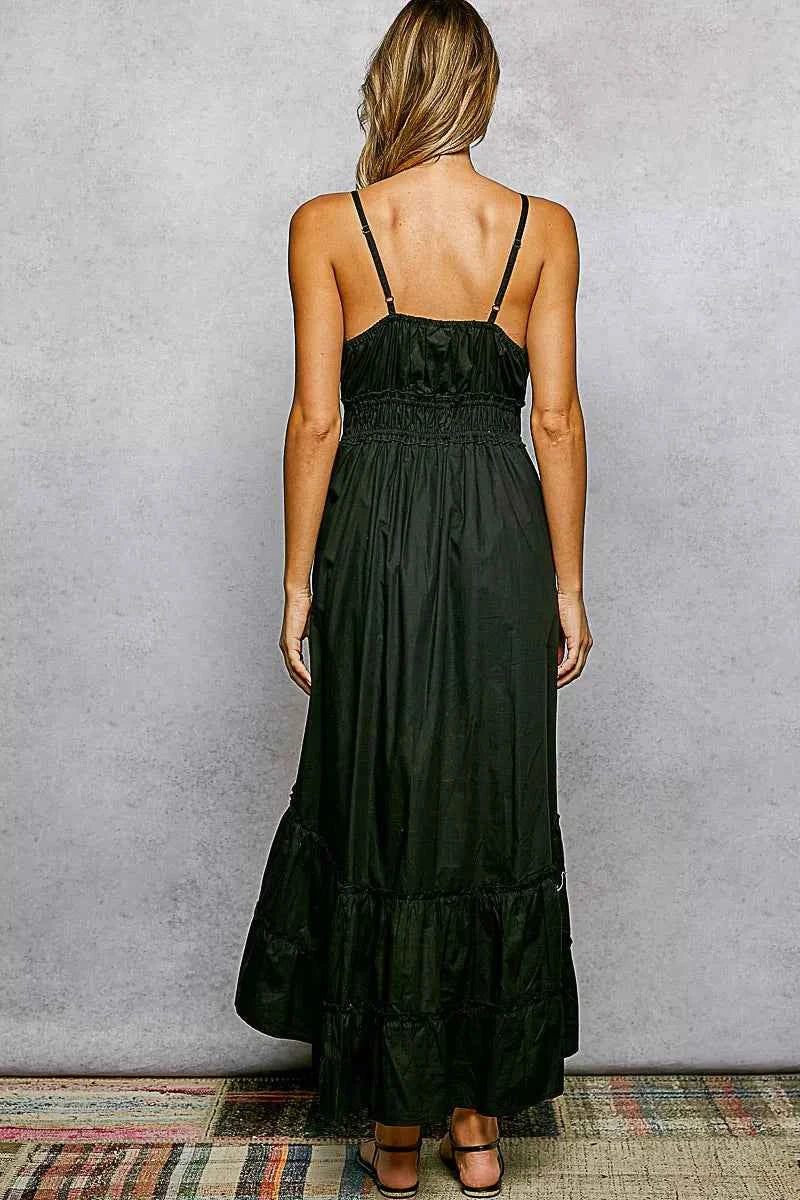 Embroidered midi cami dress — additional view 5