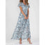 Floral print off-shoulder chiffon maxi dress — additional view 11