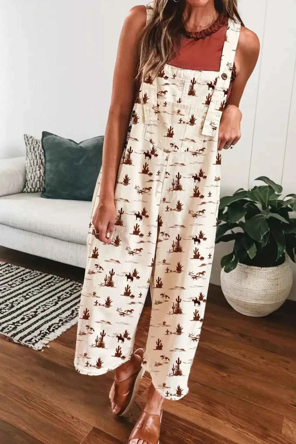 Western print jumpsuit — additional view 2