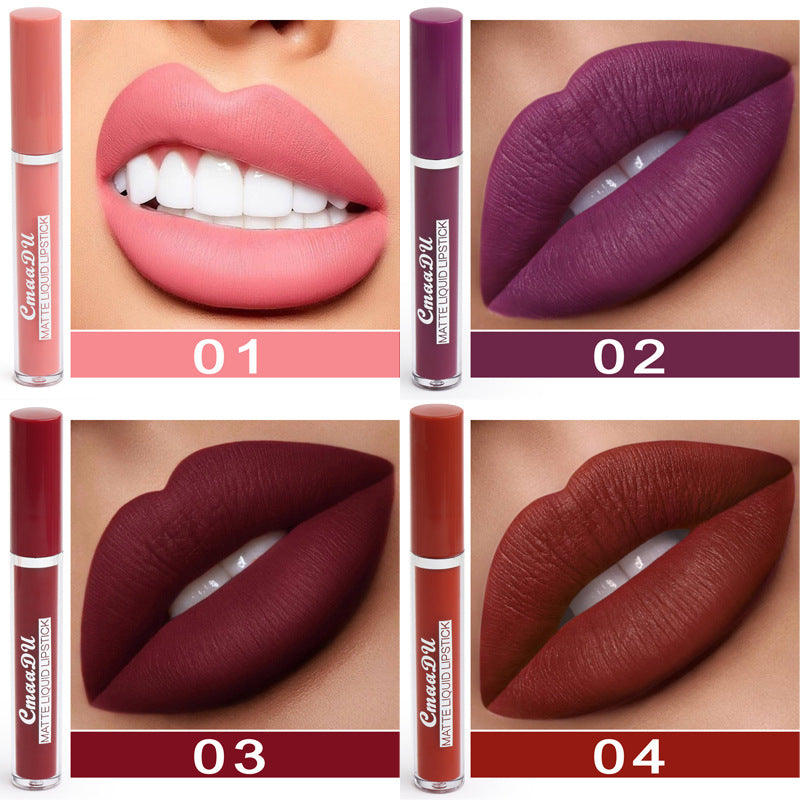 10-Piece Waterproof Matte Lipstick Set, alternate product view
