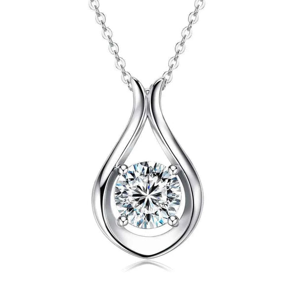 2ct cubic zirconia necklace in silver-plated alloy — additional view 6