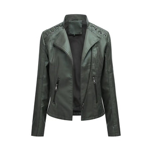Short biker jacket for women, image 11