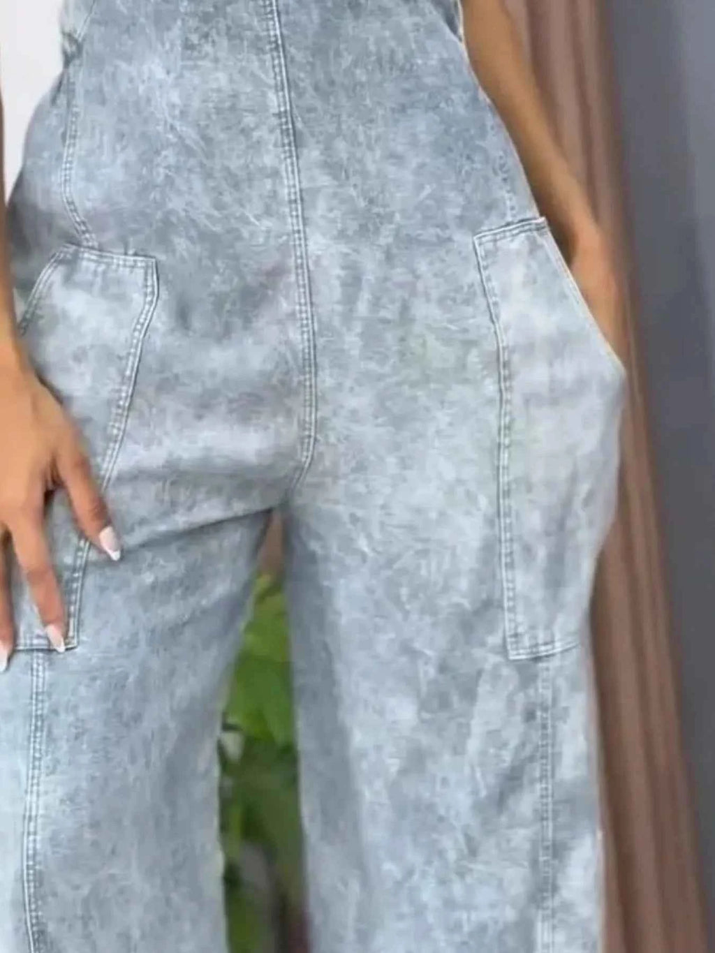 Plus size denim overalls — additional view 9