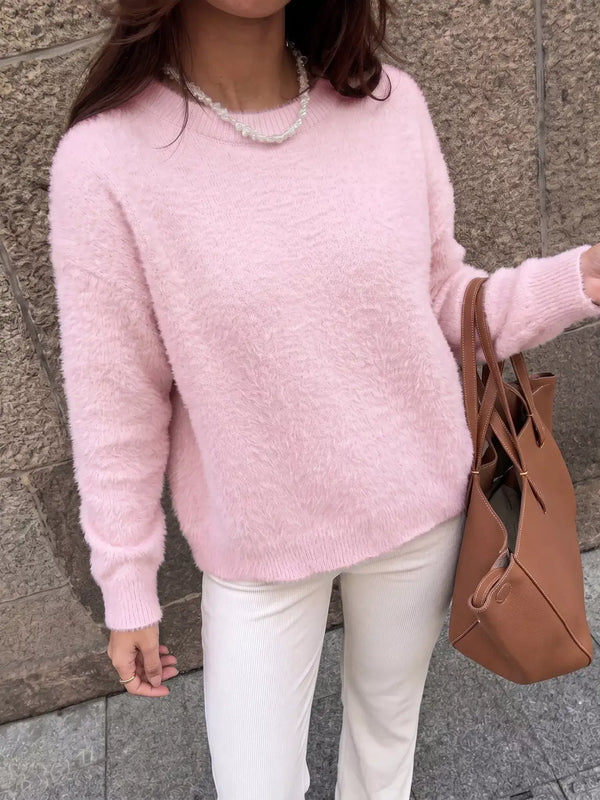 Fluffy long sleeve sweater — additional view 5