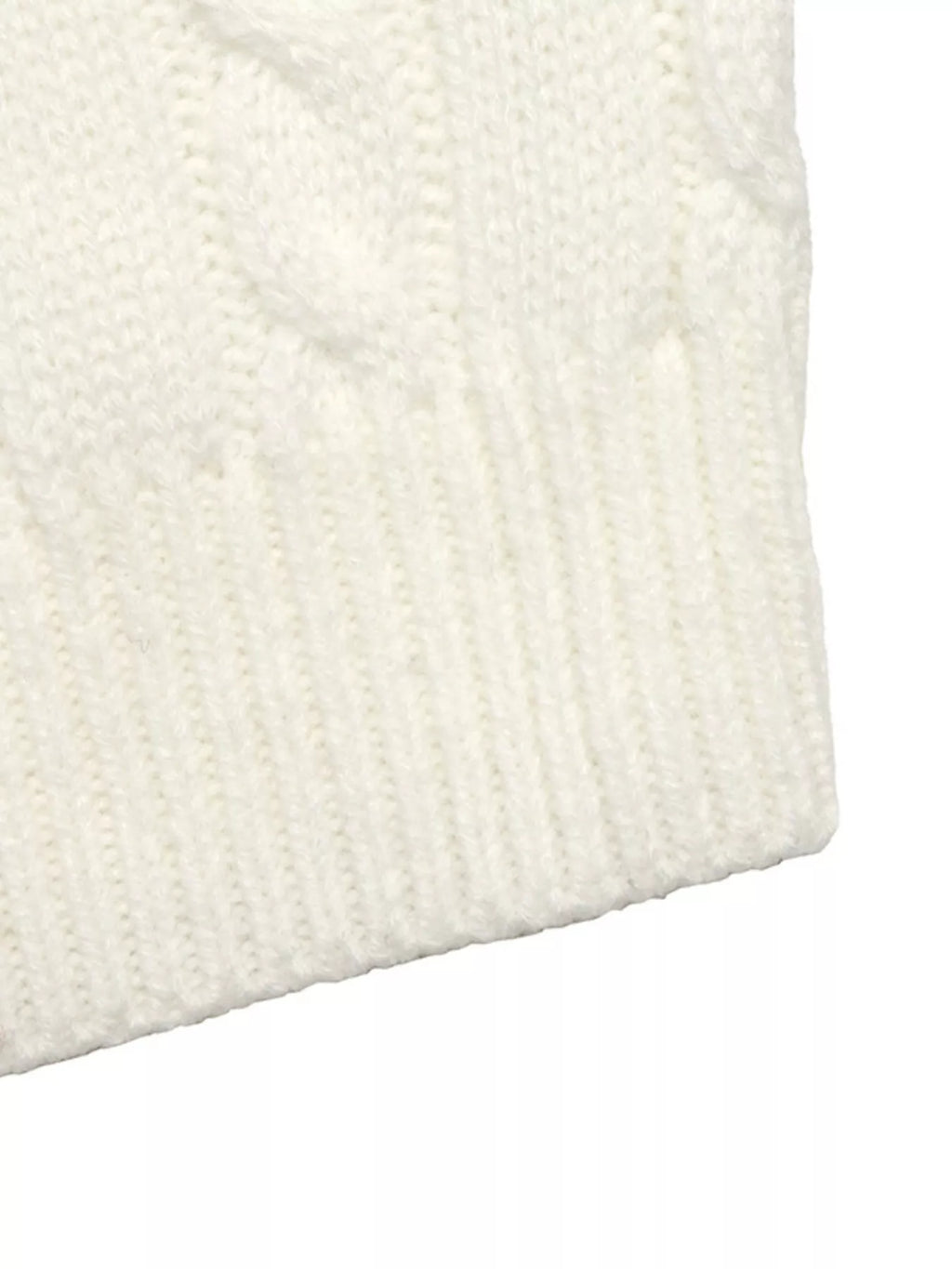 Cable Knit Long Sleeve Sweater view 10