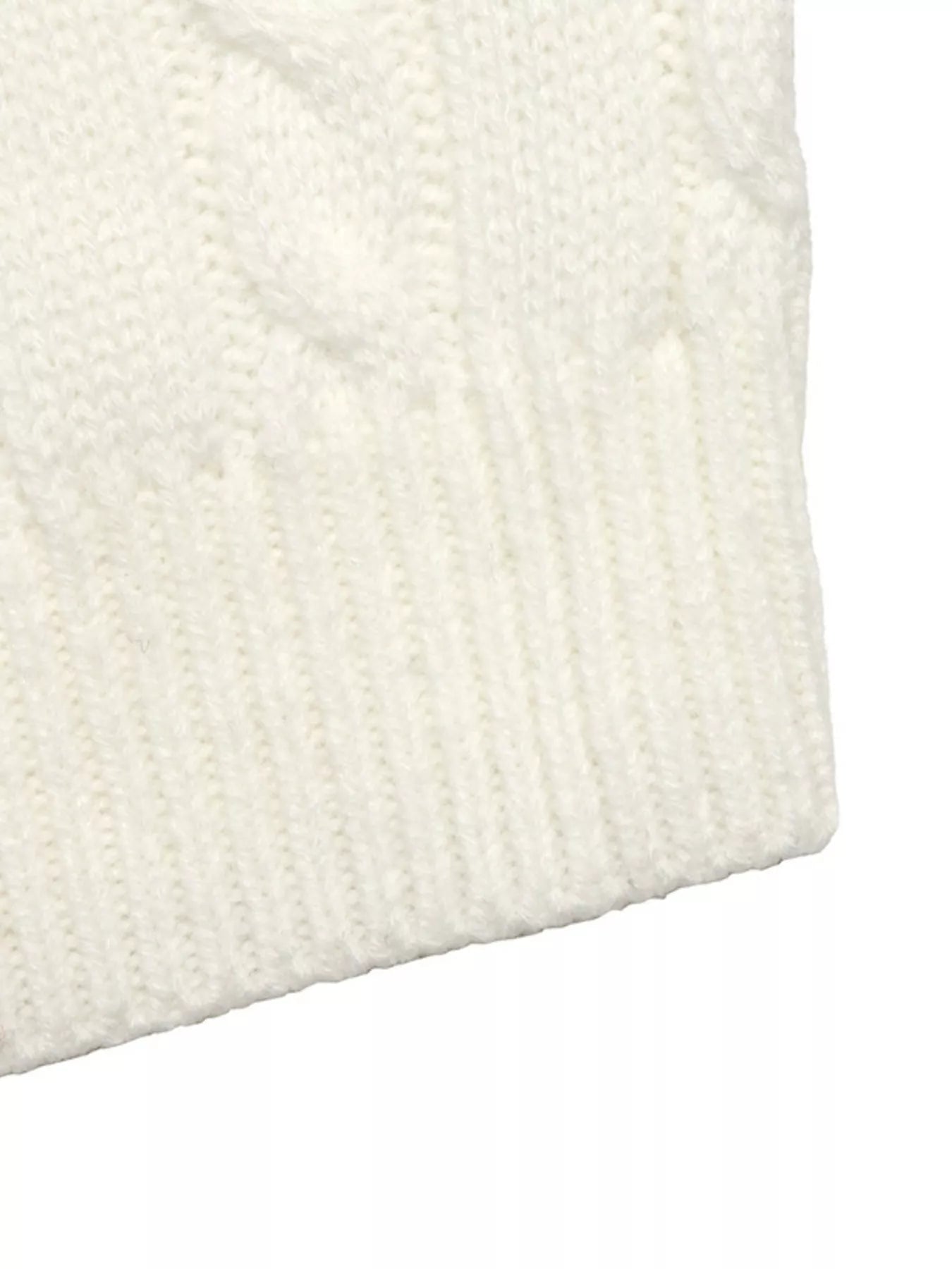 Cable Knit Long Sleeve Sweater view 10