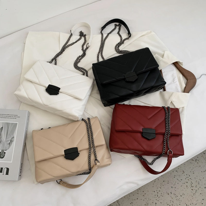 Embroidered PU Leather Crossbody Bag for Women, shown in a clear product image