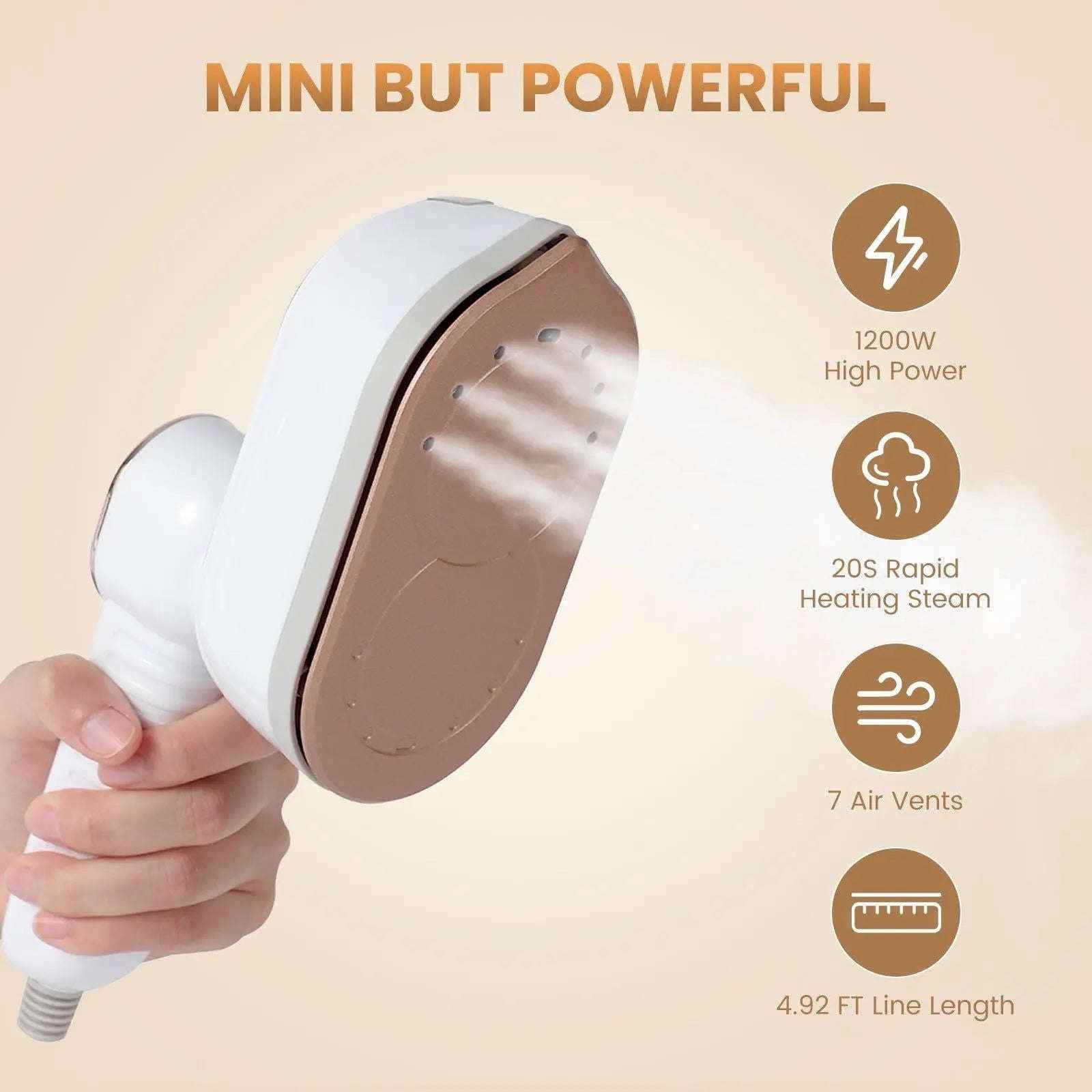 1200W portable garment steamer — additional view 4