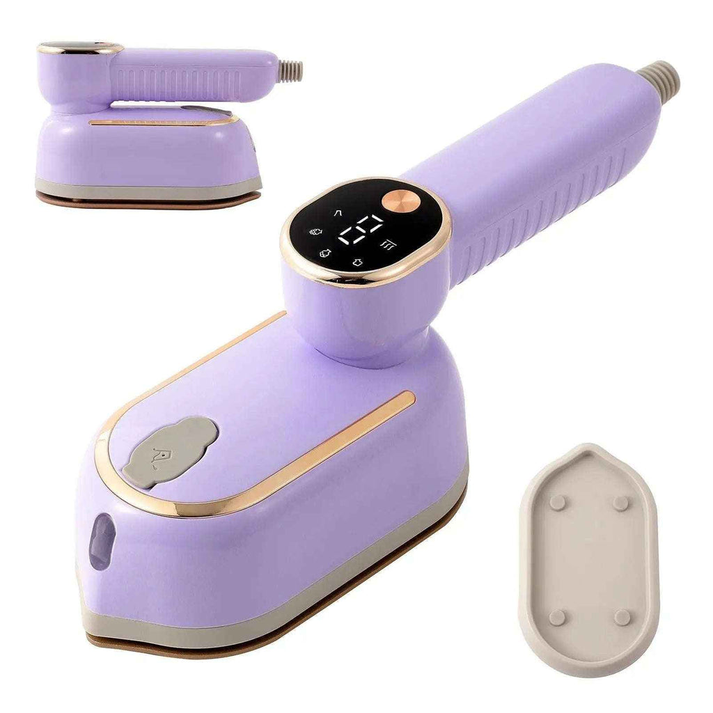 1200W Portable Garment Steamer for Effortless Wrinkle Removal-Home Office Storage-Splashis-Color:Purple-Product specifications:UK Plug-Splashis