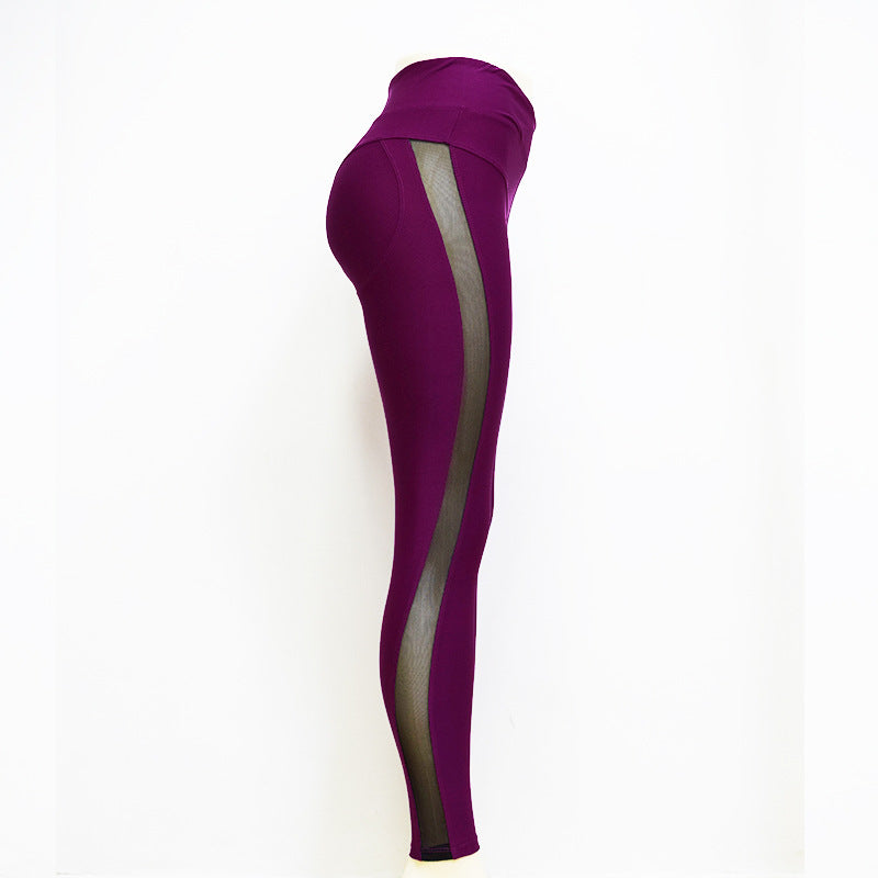 High Waist Yoga Leggings for Women - Elastic Sport Pants, angled product view