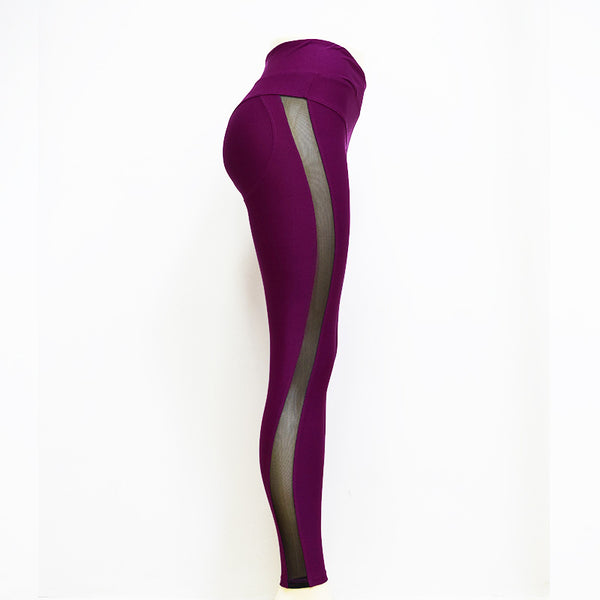 High Waist Yoga Leggings for Women - Elastic Sport Pants, angled product view
