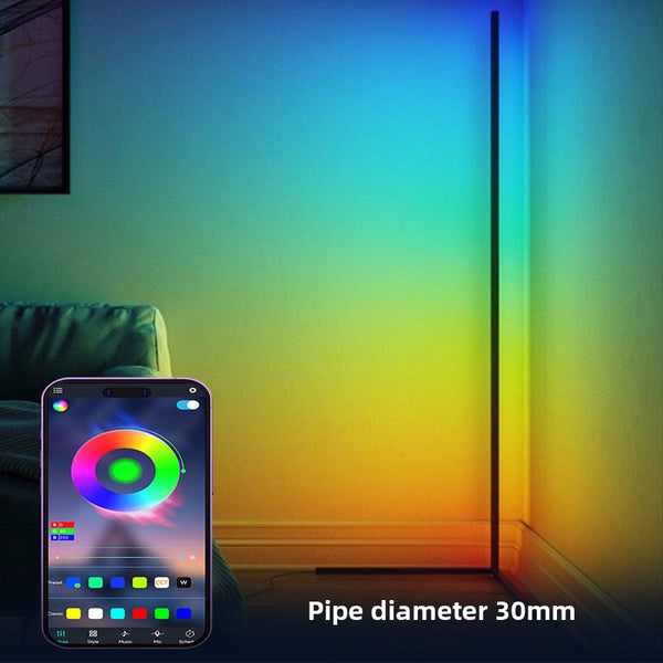 Smart RGB LED Floor Lamp with Bluetooth/Wi-Fi Control
