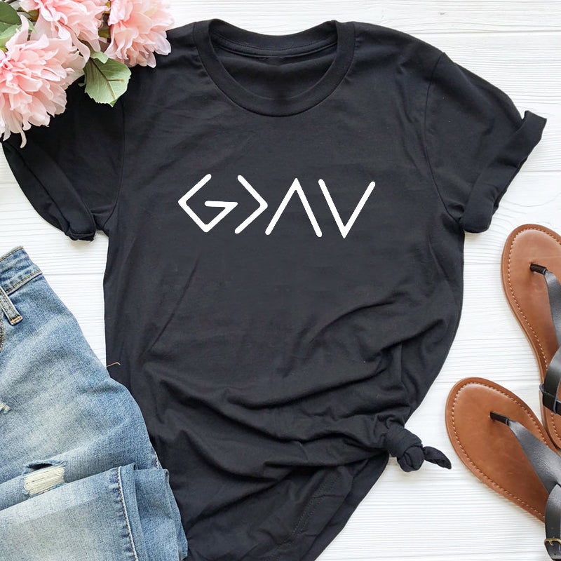 Women's Cotton Short Sleeve T-Shirt, side product view