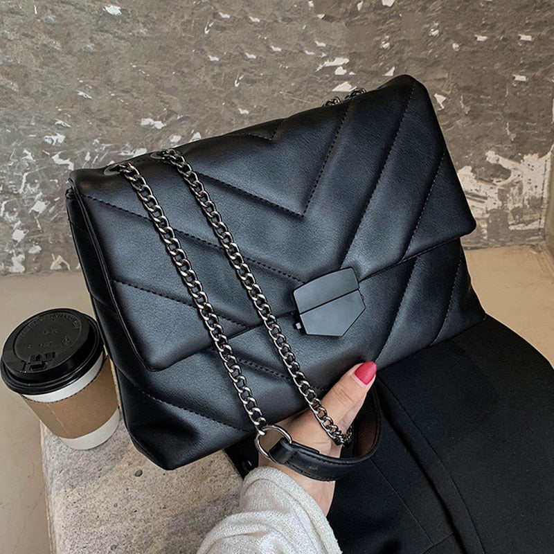 Embroidered PU Leather Crossbody Bag for Women, side product view