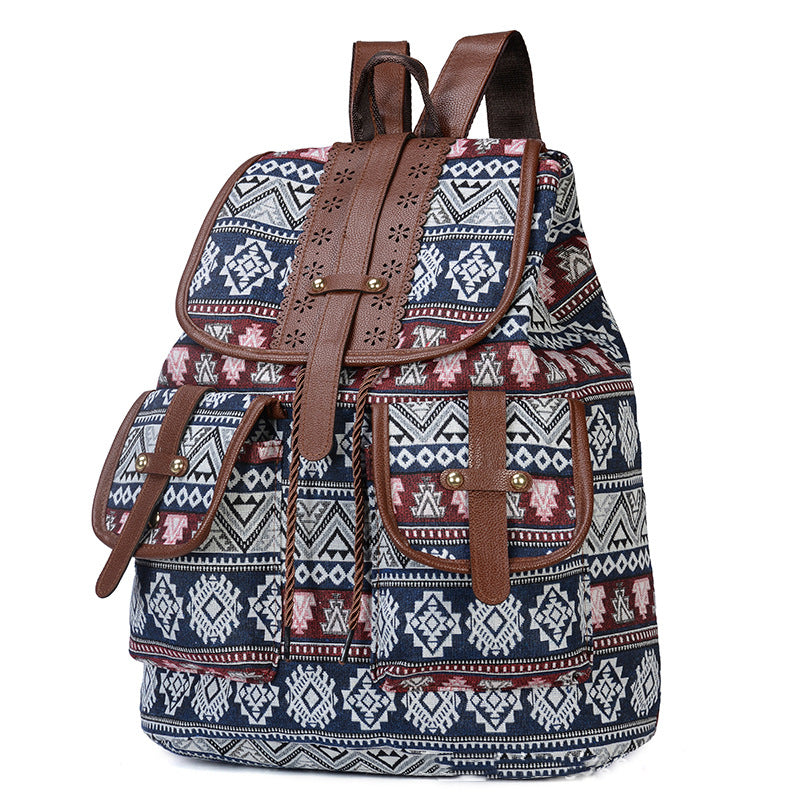 Product detail photo of Ethnic Print Backpack, everyday style