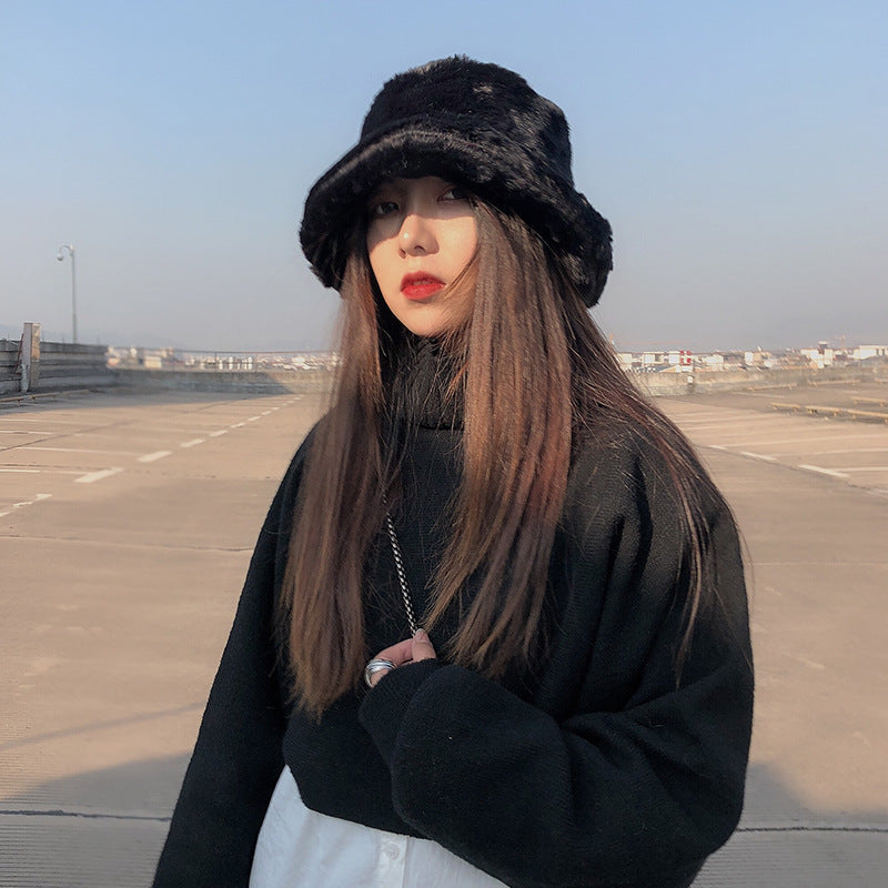 Women's Wide-Brim Winter Bucket Hat-Splashis, alternate view 1