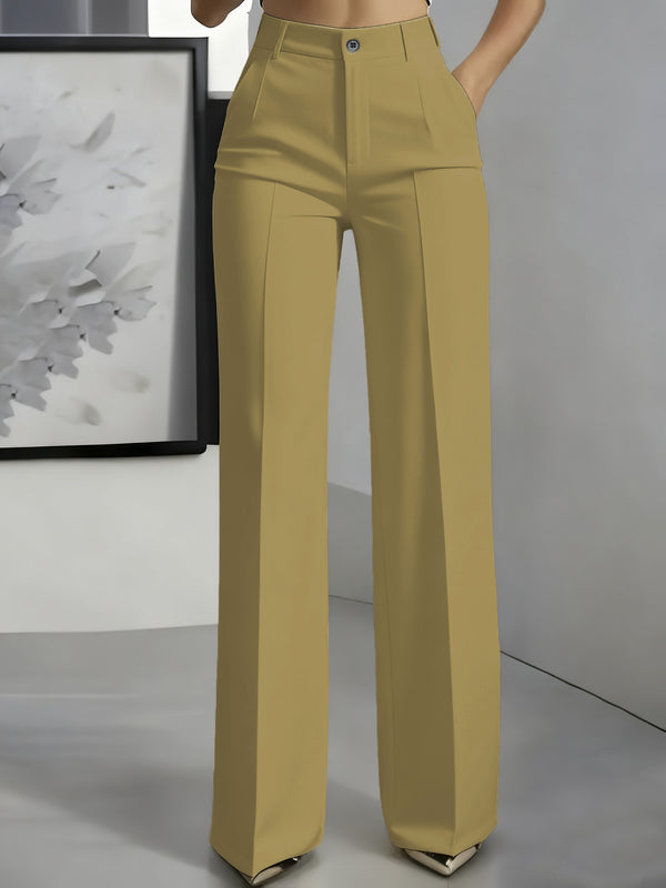 White minimalist polyester pants product image