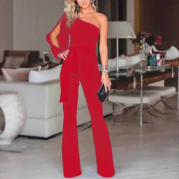 Women’s One-Shoulder Jumpsuit, side product view