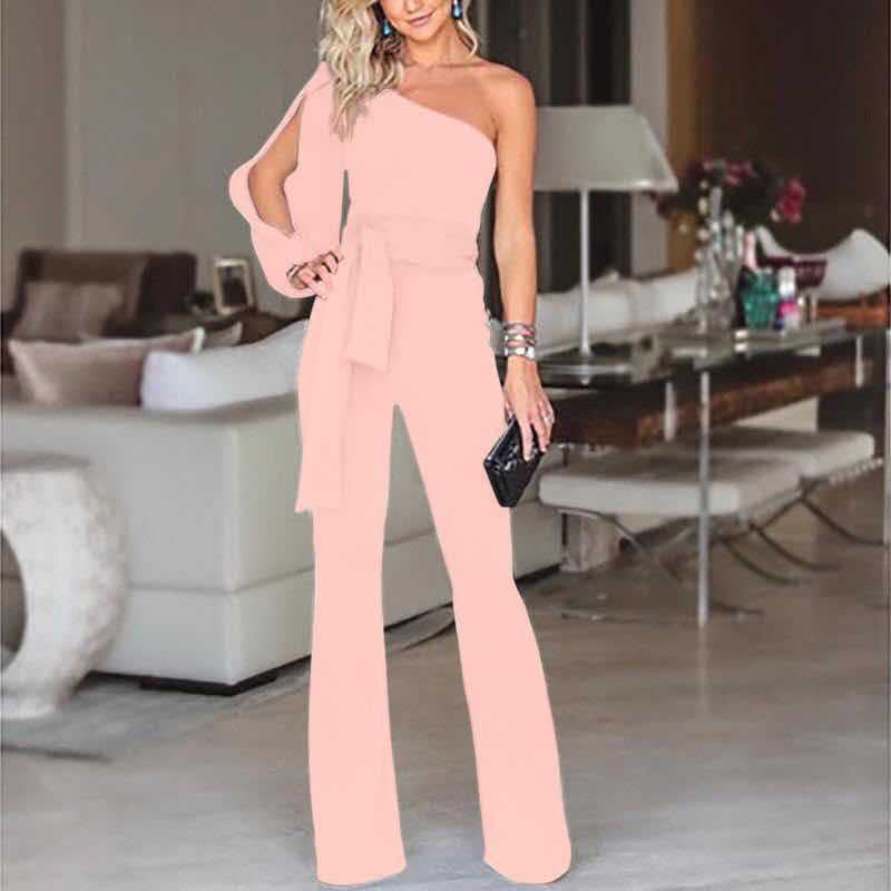 Women’s One-Shoulder Jumpsuit, alternate product view