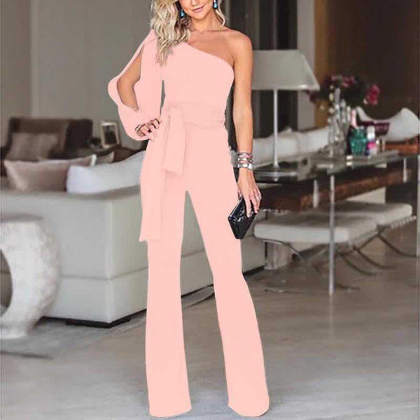 Women’s One-Shoulder Jumpsuit, alternate product view