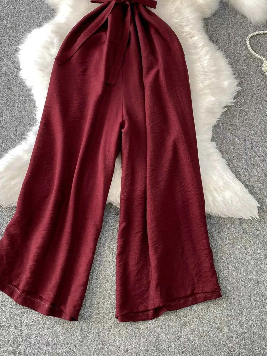 Sleeveless wide leg jumpsuit — additional view 11