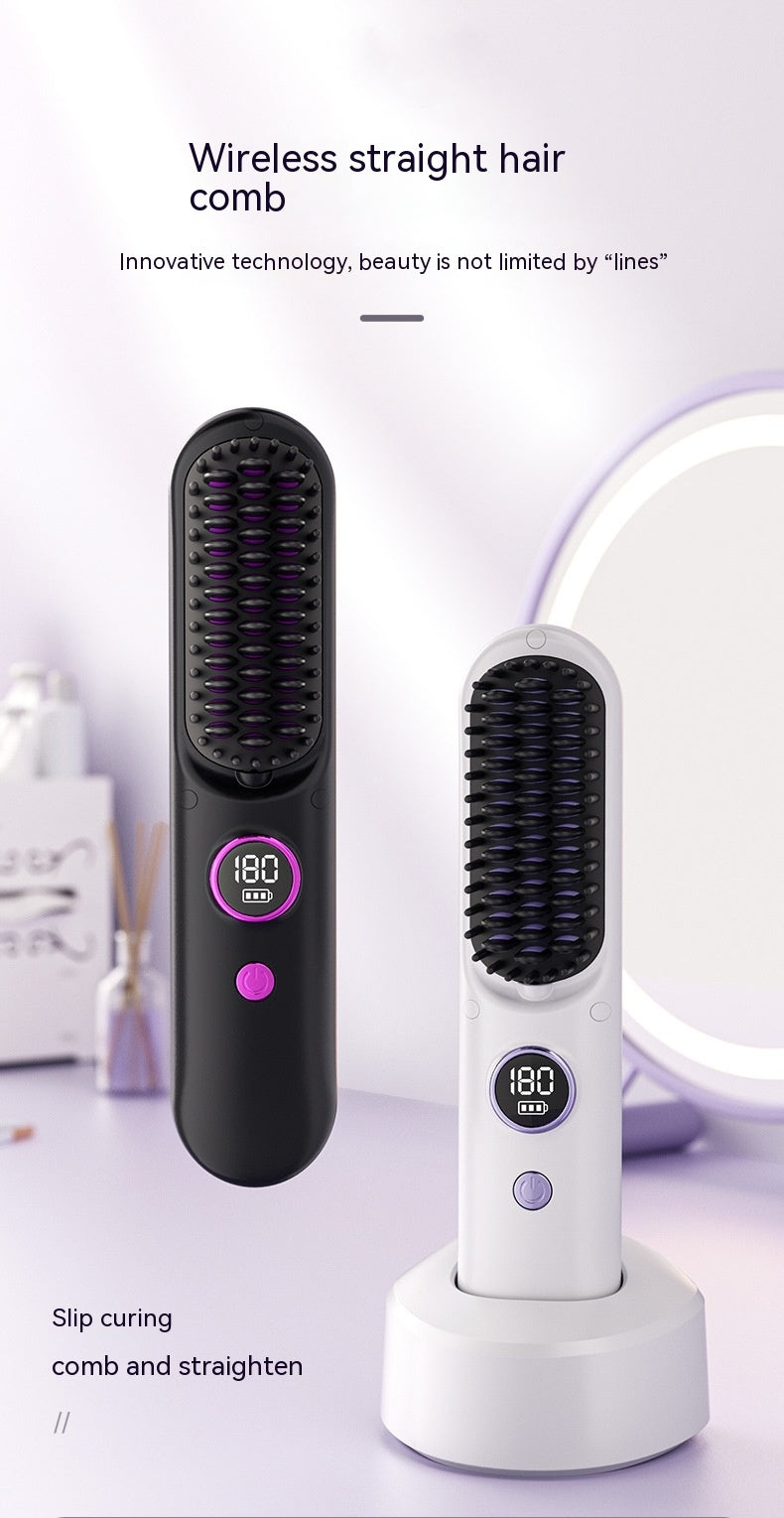 Cordless 2-in-1 Straightening and Curling Comb, product view 12