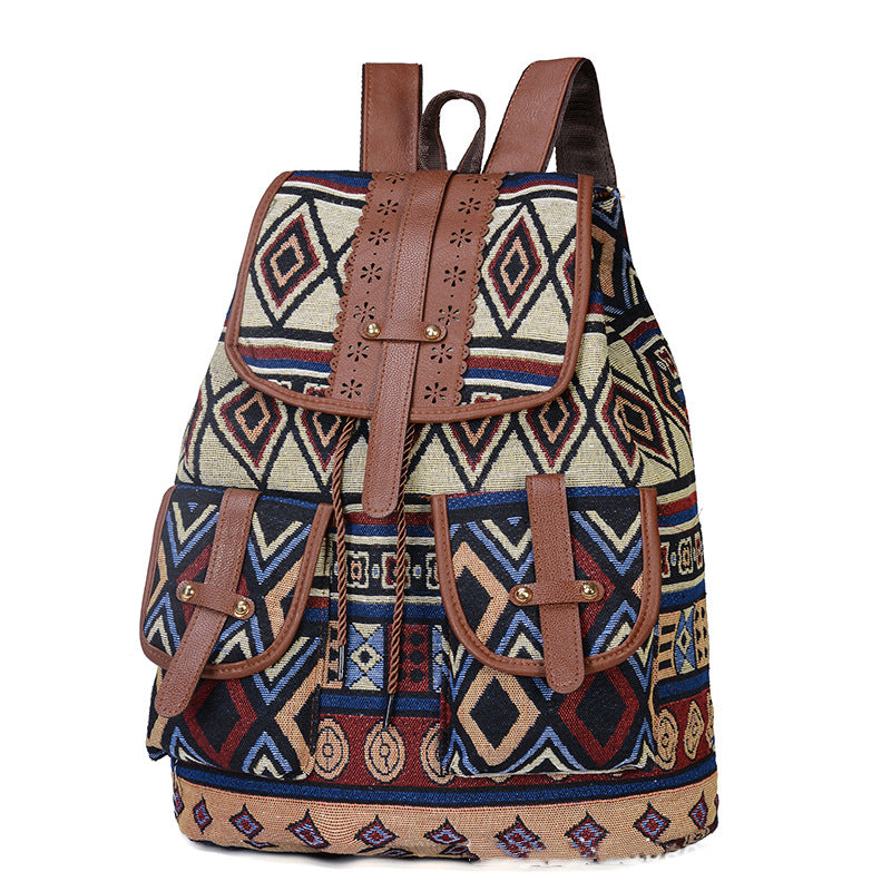 Product detail photo of Ethnic Print Backpack, everyday style