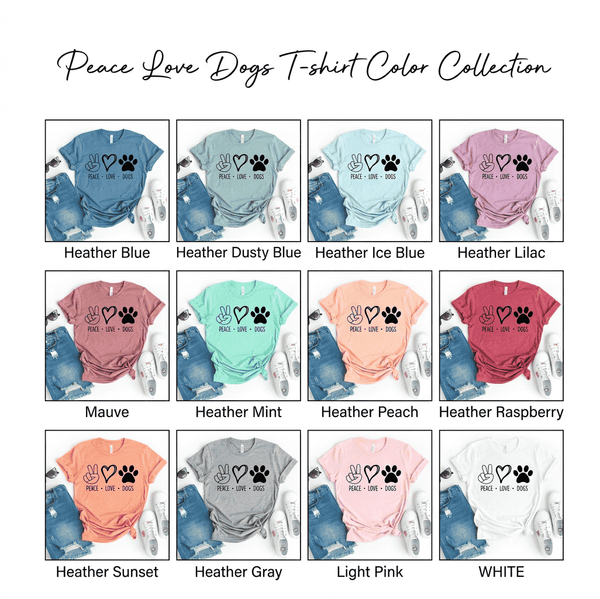 Peace Love Dogs slogan t-shirt — additional view 5