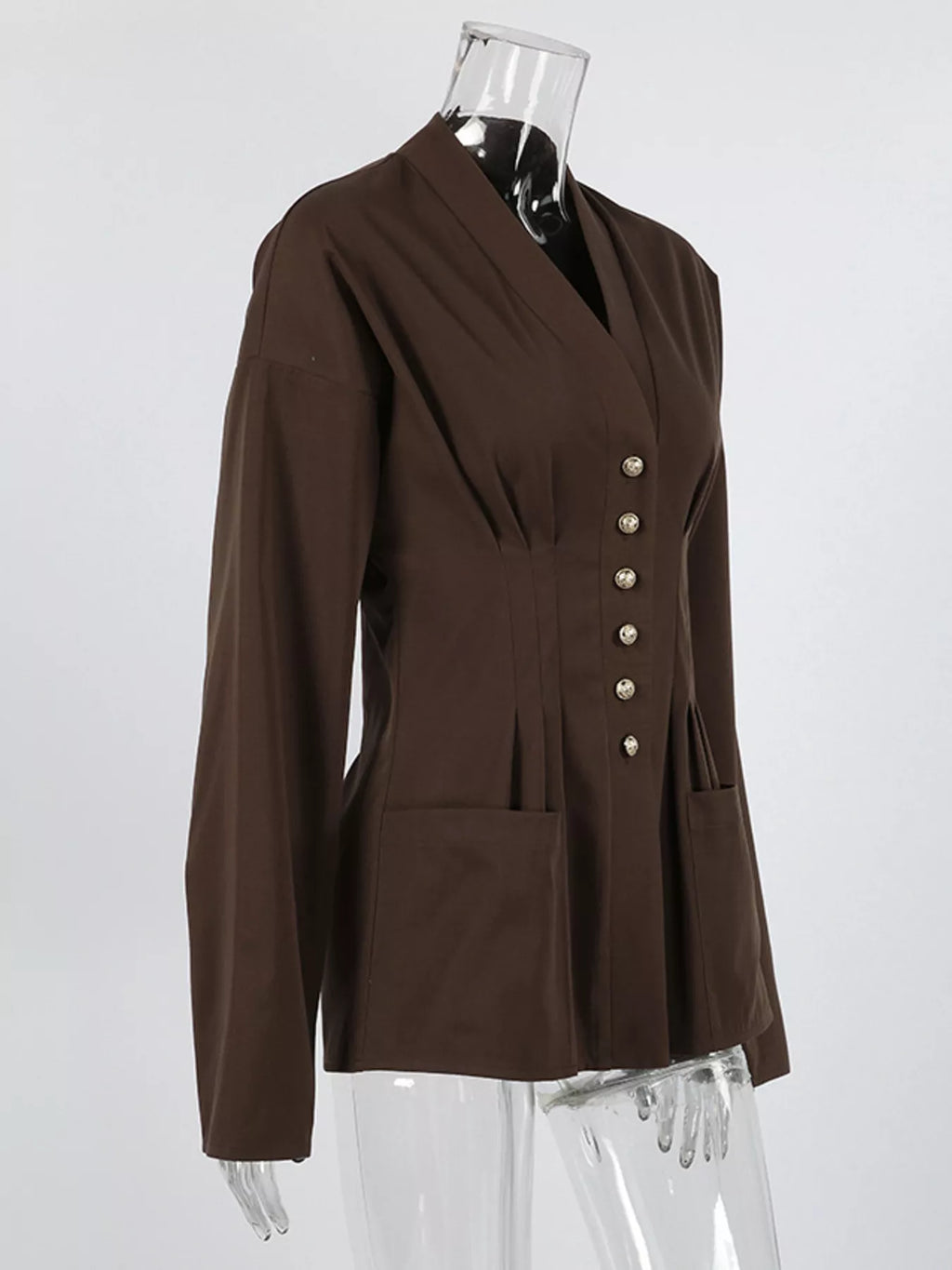 Button-down long sleeve jacket — additional view 5
