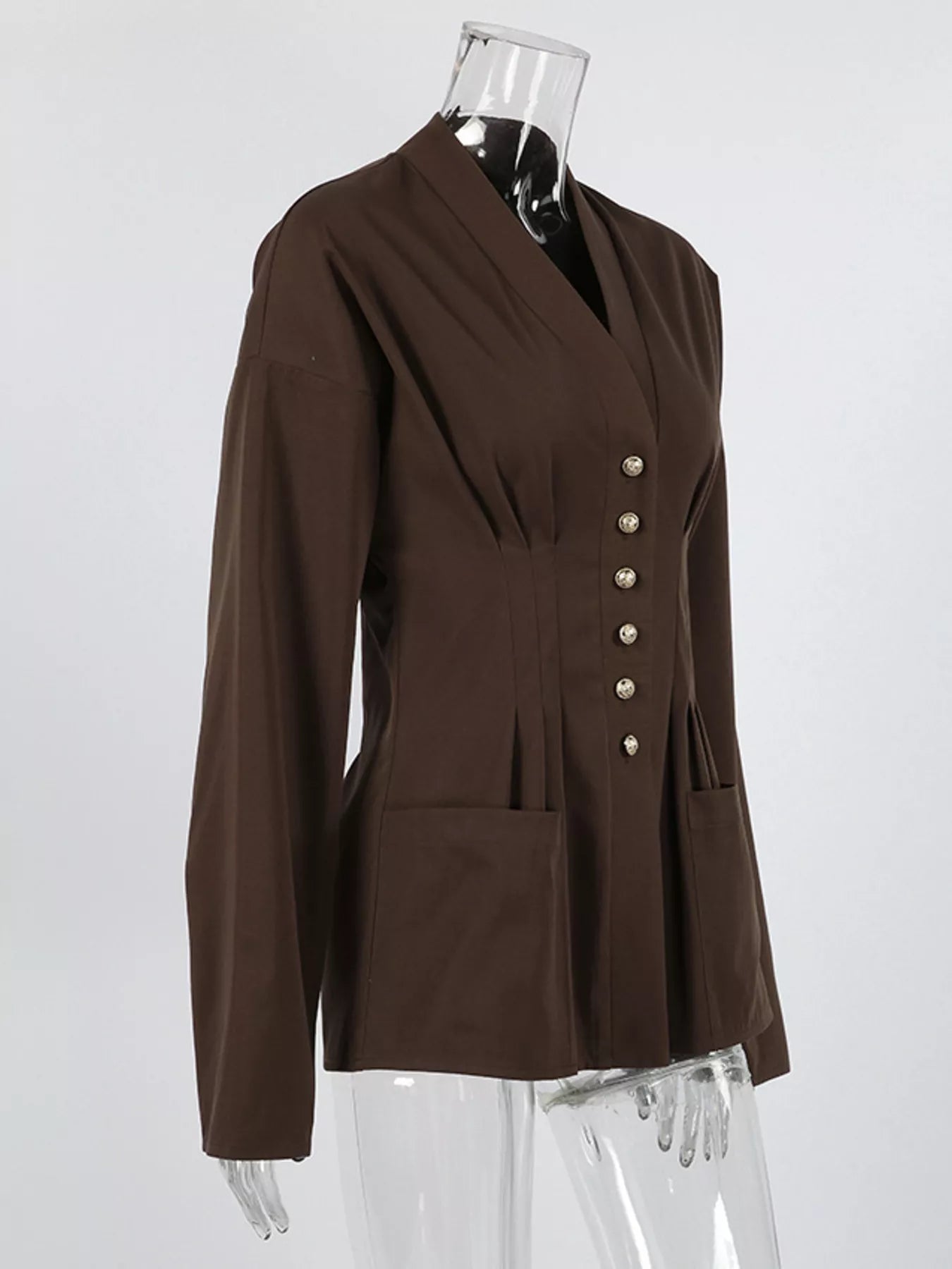 Button-down long sleeve jacket — additional view 5