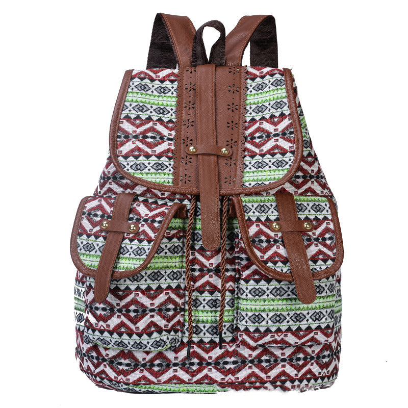 Product detail photo of Ethnic Print Backpack, everyday style