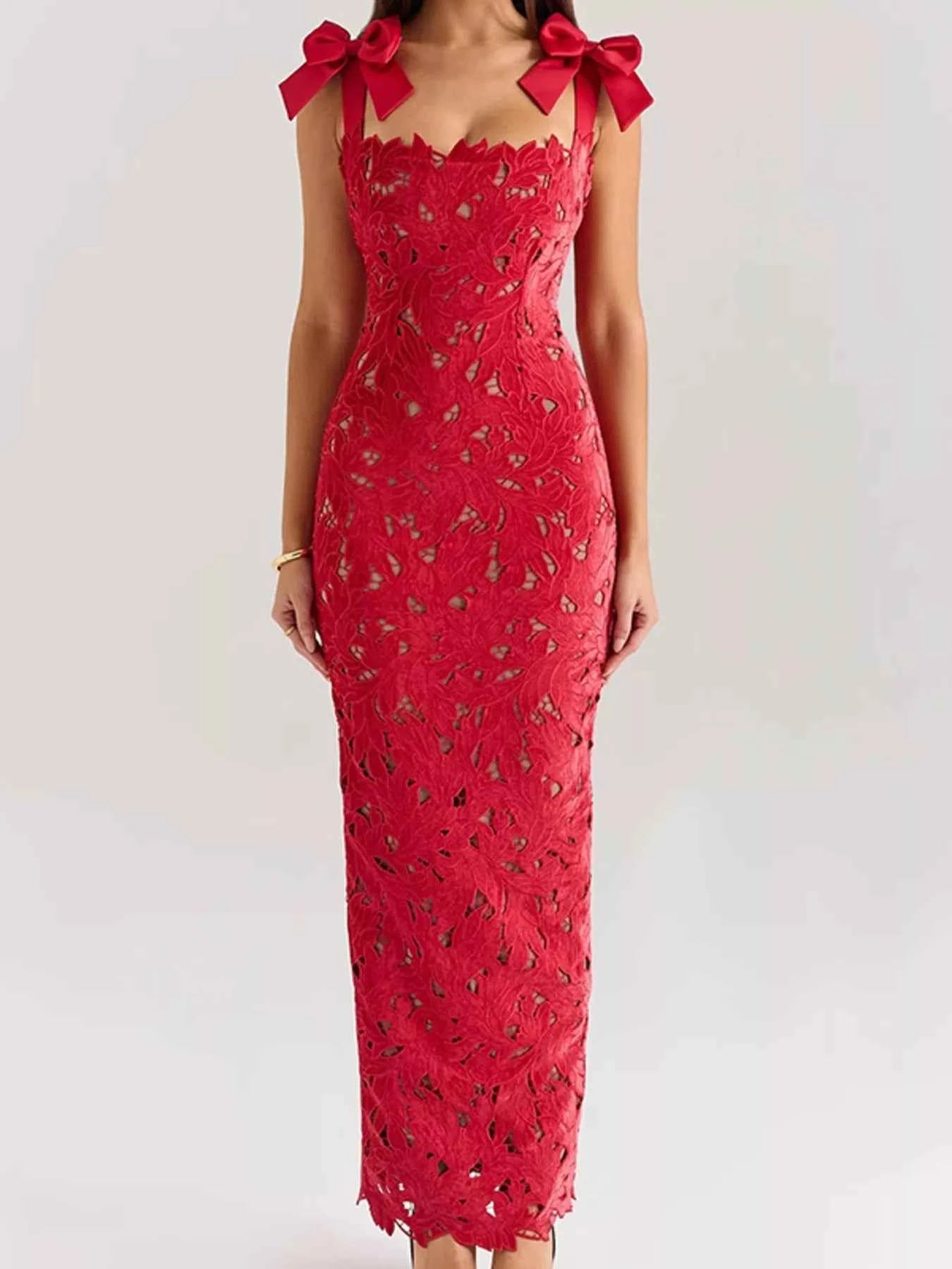 Lace cutout maxi dress — additional view 8
