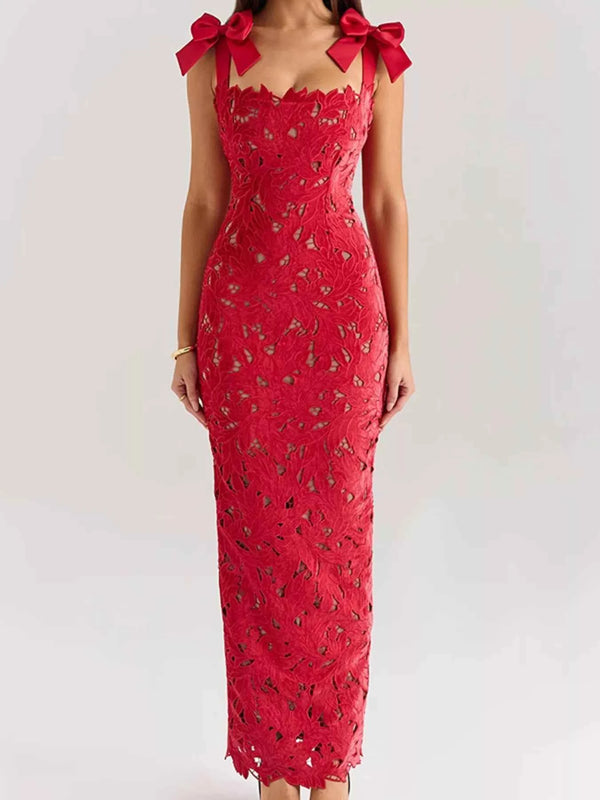 Lace cutout maxi dress — additional view 8