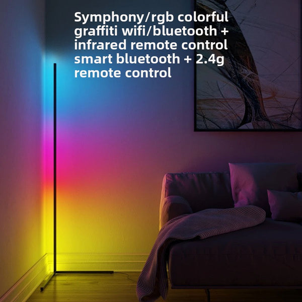 Smart RGB LED Floor Lamp with Bluetooth/Wi-Fi Control view 2