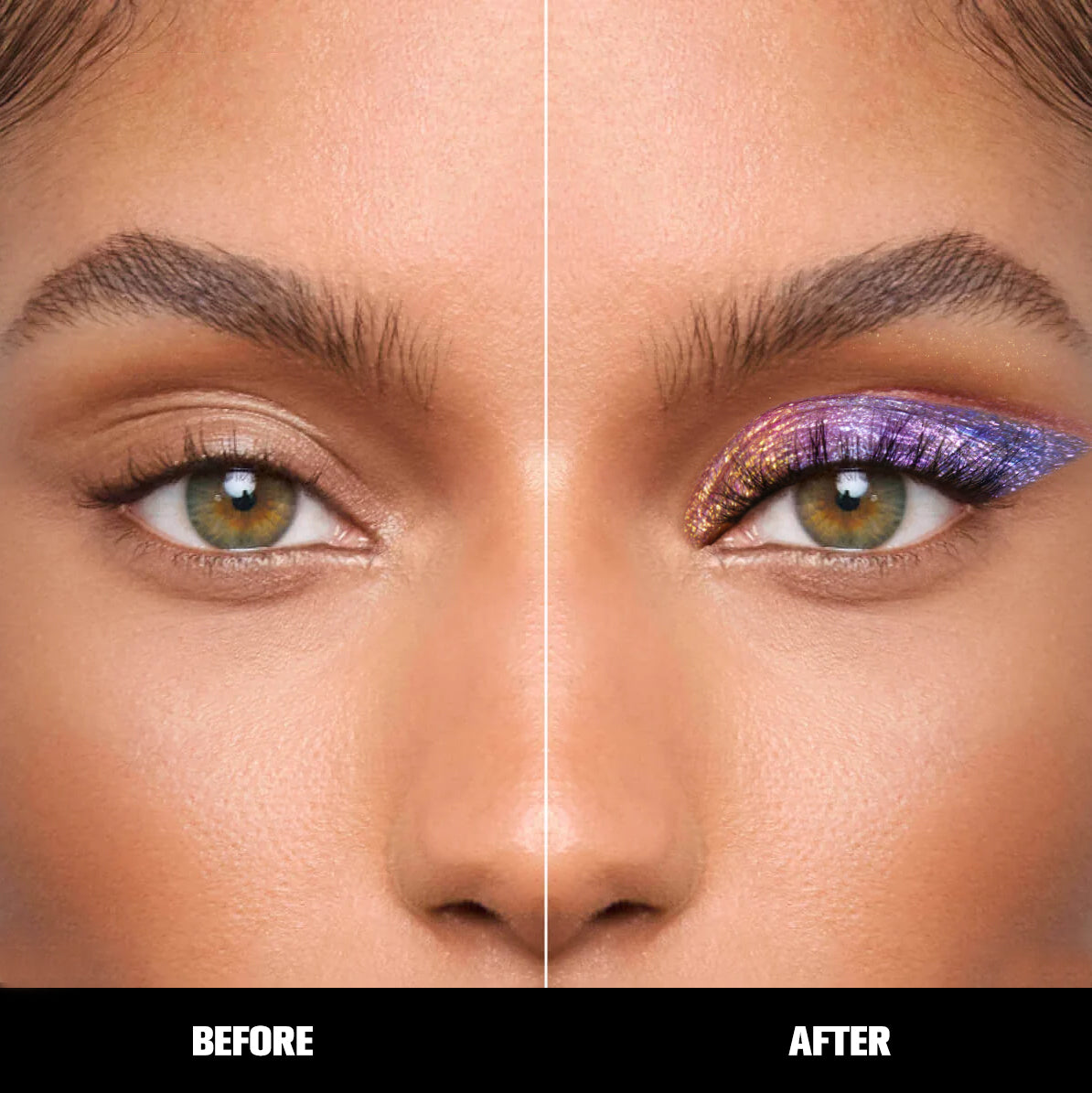 8-Shade Chameleon Multichrome Eyeshadow Bundle - Color-Shifting, angled product view