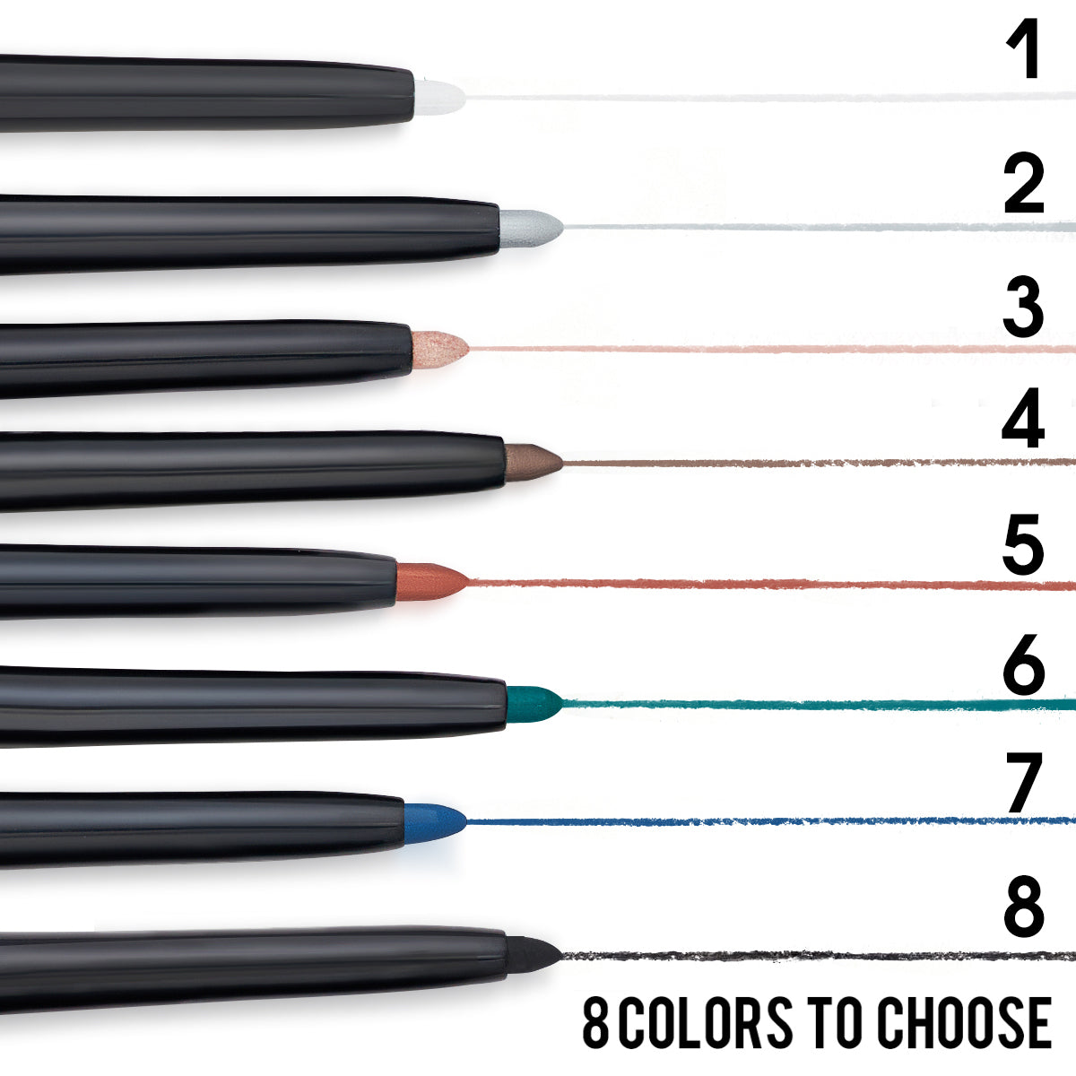 8-Color Matte Eyeliner Kit - Waterproof & Long-Lasting, product view 7