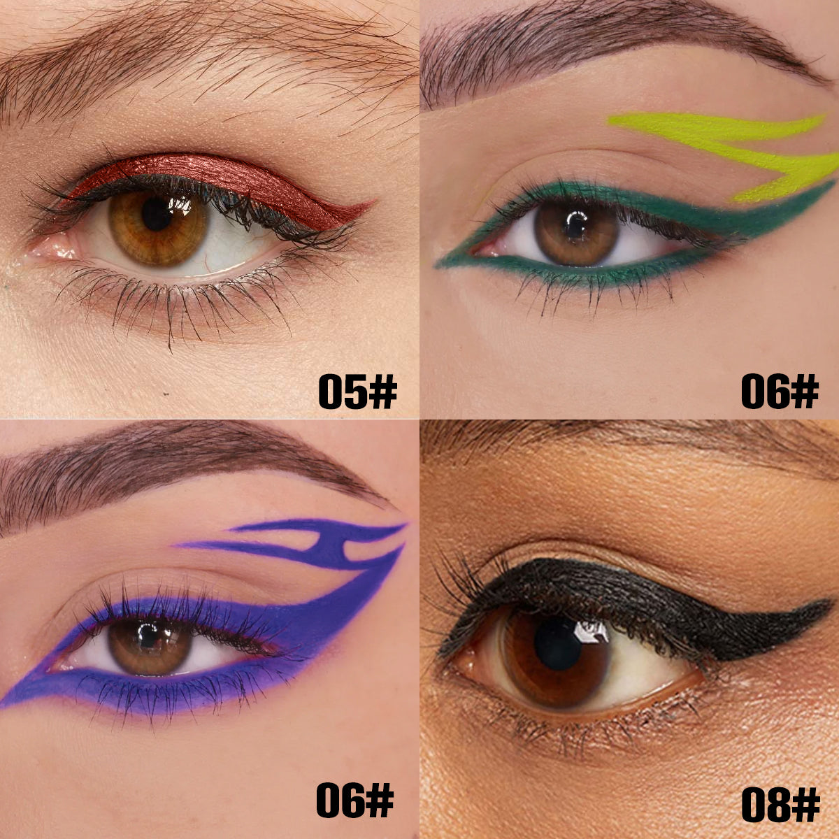 8-Color Matte Eyeliner Kit - Waterproof & Long-Lasting Image secondaire du produit