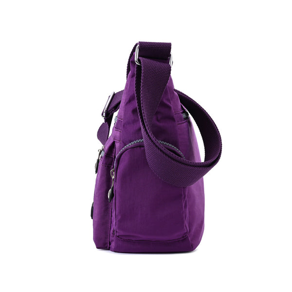 Water-Resistant Nylon Crossbody Bag for Women - Multi-Pocket Shoulder Bag, product view 7