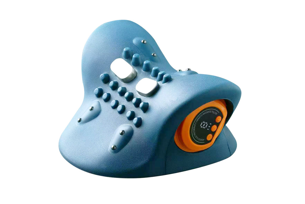 Massage pillow strap and buckle detail