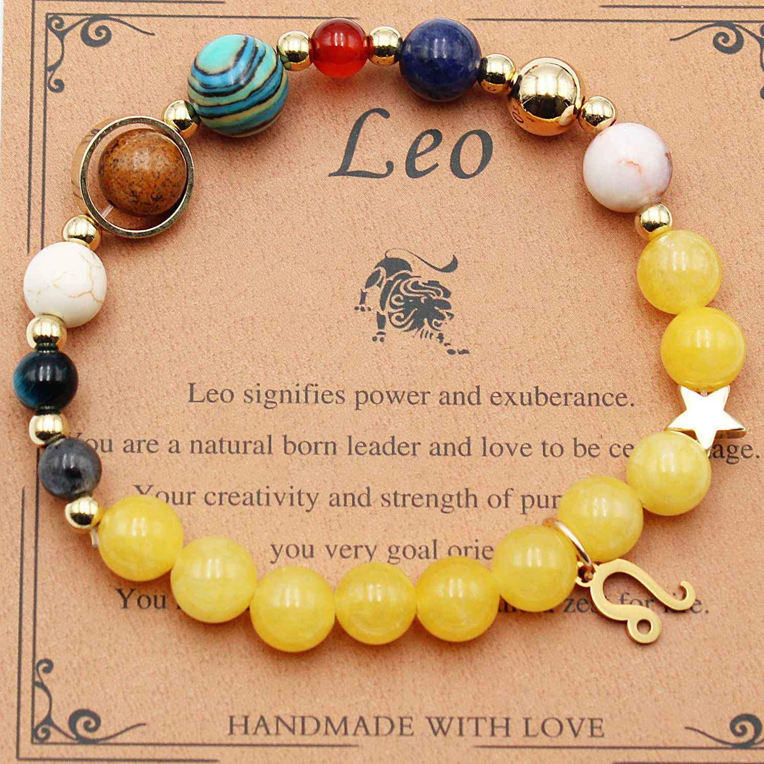 Magic of Eight Planets Jewelry Bracelet-Fashion-Splashis-Color:Leo Topaz-Splashis