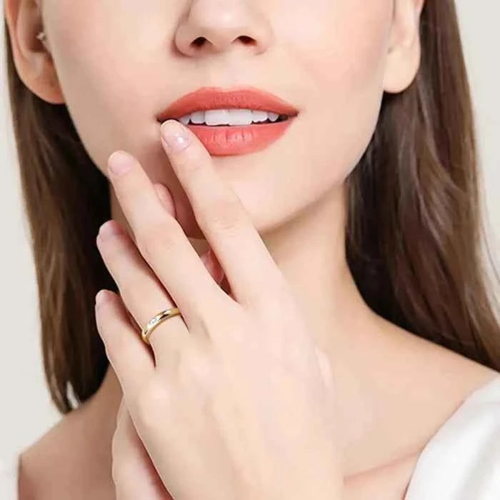 silver-plated alloy cubic zirconia ring — primary view