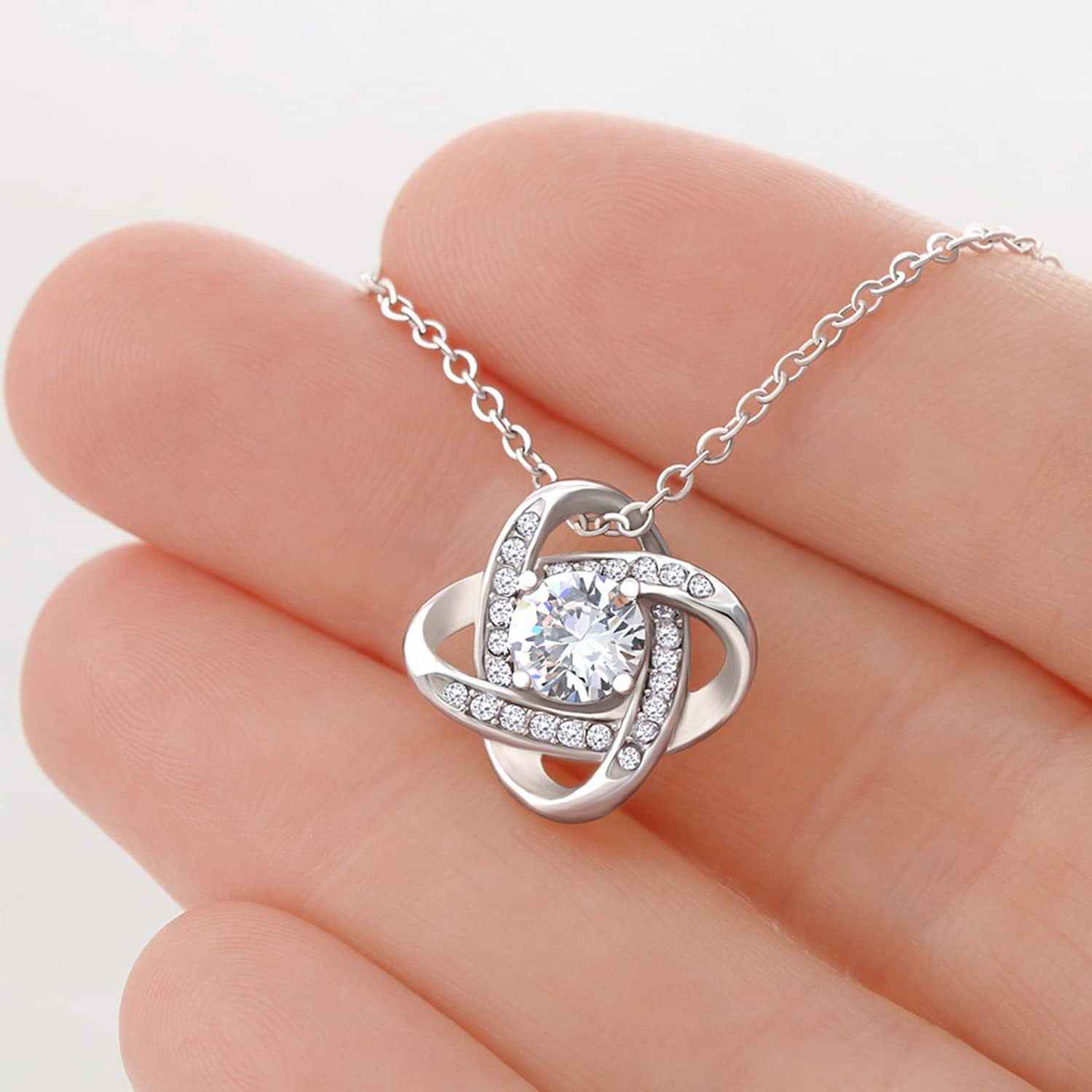 Heart Shape Zirconia Necklace-Necklaces-Splashis-Color:Stainless Steel Clover White Gold-Splashis