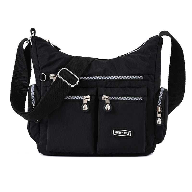 Water-Resistant Nylon Crossbody Bag for Women - Multi-Pocket Shoulder Bag, product view 11