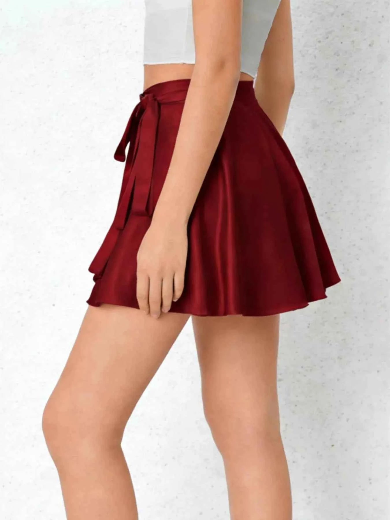 Tie-side flared skirt — additional view 4
